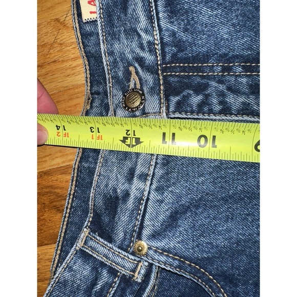 Vintage Lawman Jeans Juniors 11 Blue High Rise Straight Leg Medium Wash Denim... - Picture 5 of 11